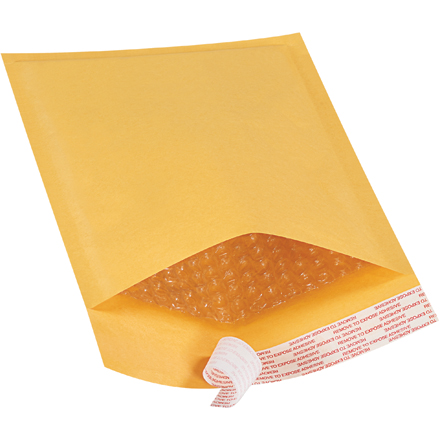 6 x 10" Kraft #0 Self-Seal Bubble Mailers