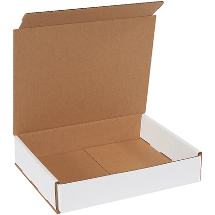 10 x 8 x 2" White Corrugated Mailers