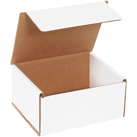 6 x 5 x 3" White Corrugated Mailers