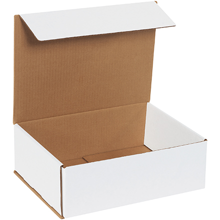 12 x 9 x 4" White Corrugated Mailers