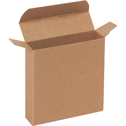 4 x 1 <span class='fraction'>1/16</span> x 4" Kraft Reverse Tuck Folding Cartons